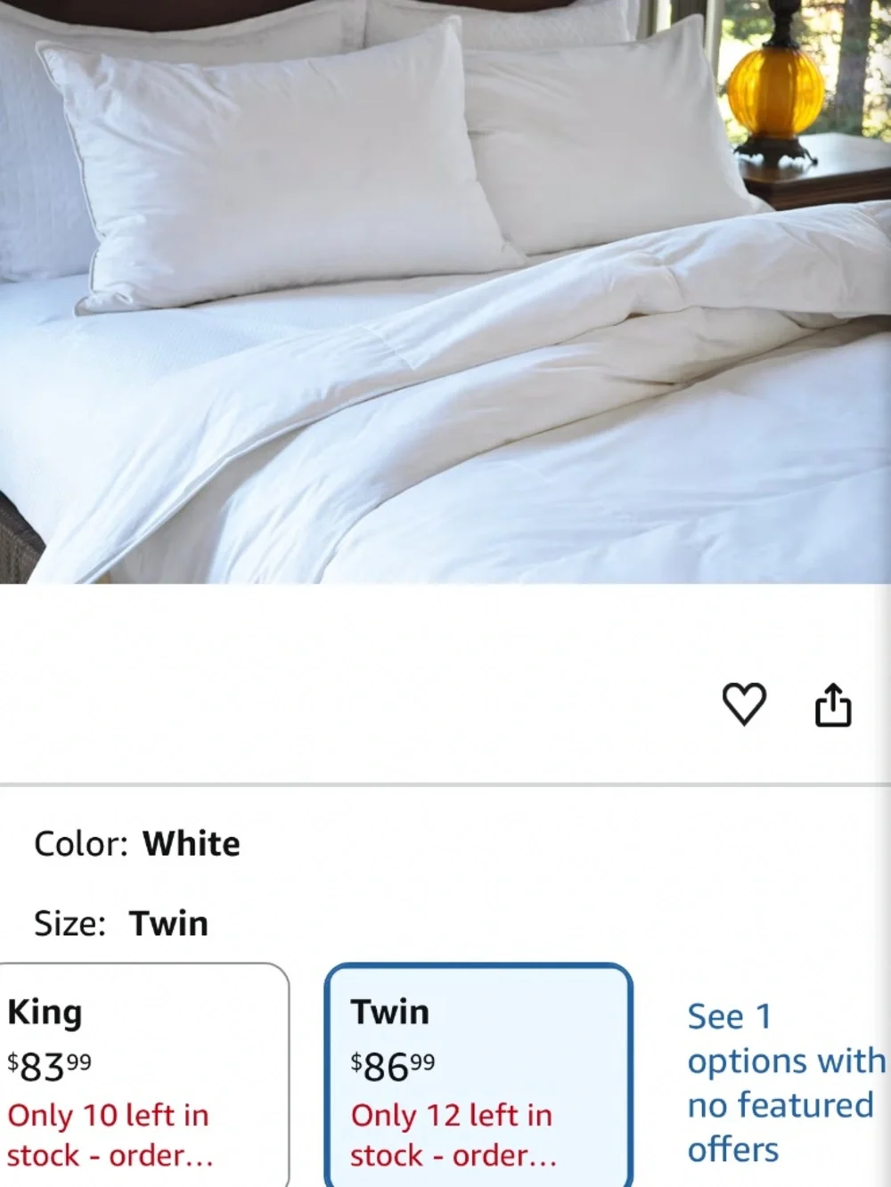 Natural comfort comforter